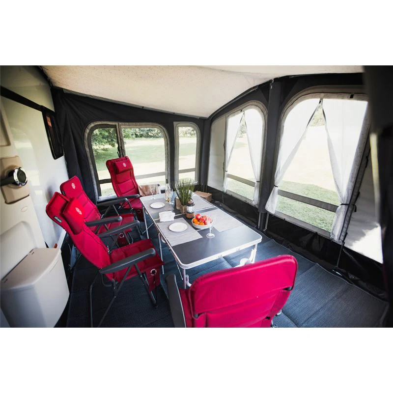 Vango Riviera Air Awning 390 Elements TC Package With Free Tall Annex Elements TC - Riviera, Caravan Awning Side Canopy and CP225 - Breathable Fitted Carpet - Riviera 390 - Image 7