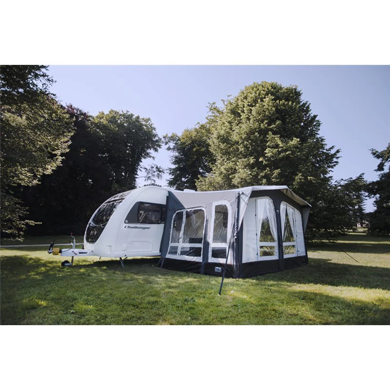 Vango Riviera Air Awning 390 Elements TC Package With Free Tall Annex Elements TC - Riviera, Caravan Awning Side Canopy and CP225 - Breathable Fitted Carpet - Riviera 390 - Image 9