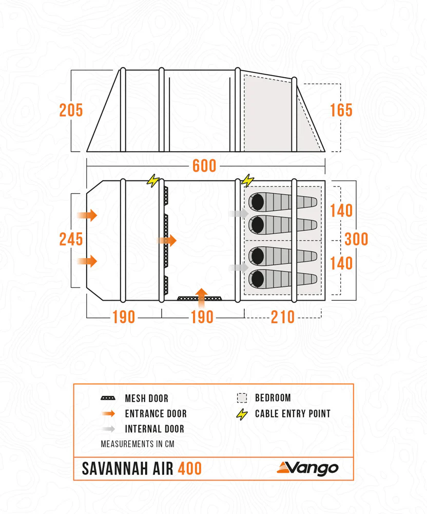 Vango Savannah Air 400 Tent Package 2025 - Image 6