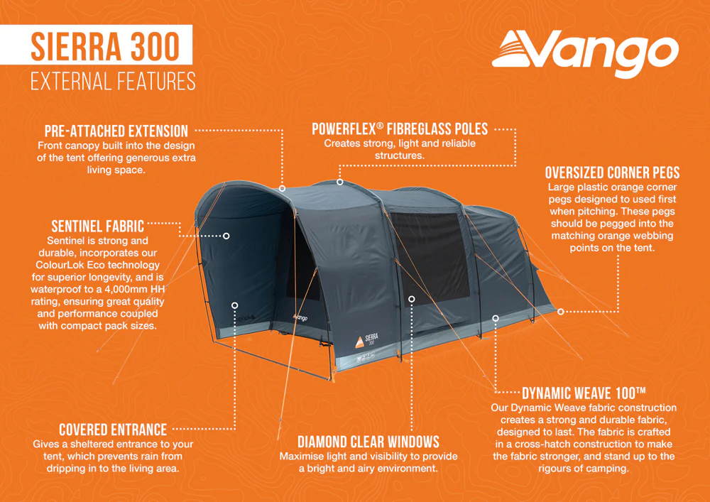 Vango Sierra 300 Poled Tent - Image 7