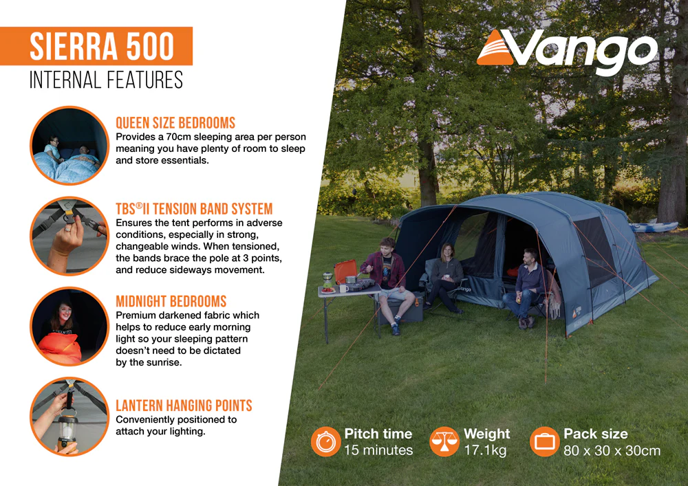 Vango Sierra 500 poled Tent - Image 8