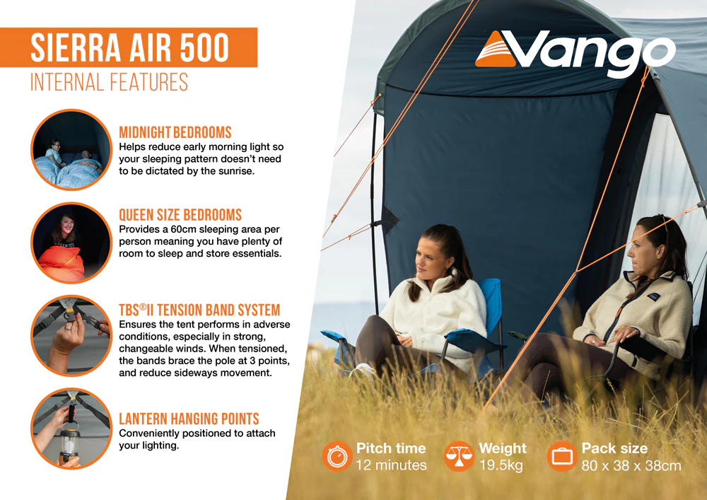Vango Sierra Air 500 Tent - Image 10