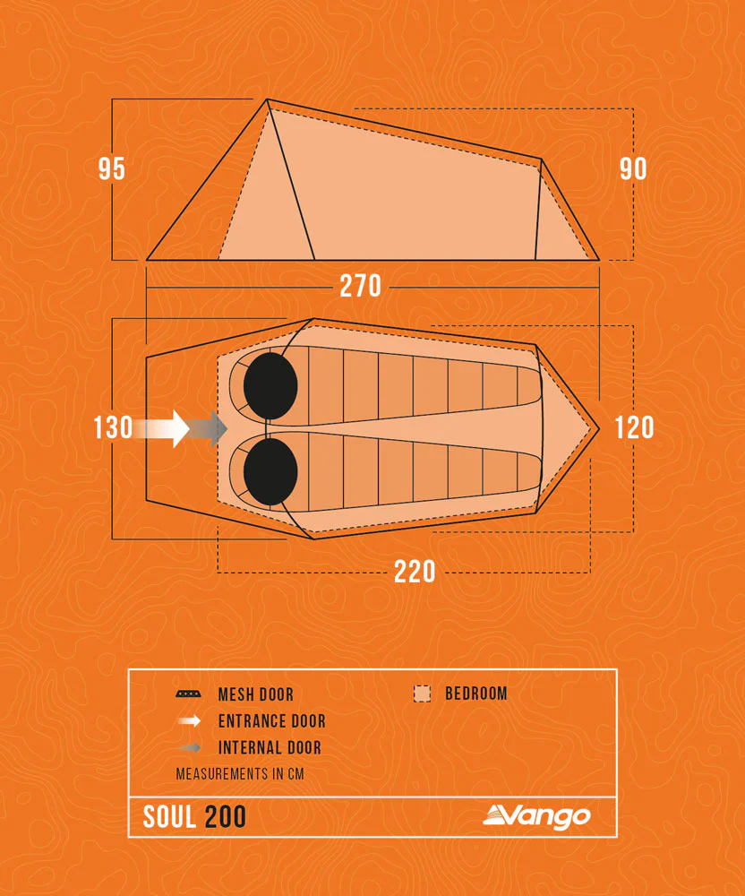Vango Soul 200 Tent Deep Blue - Image 3