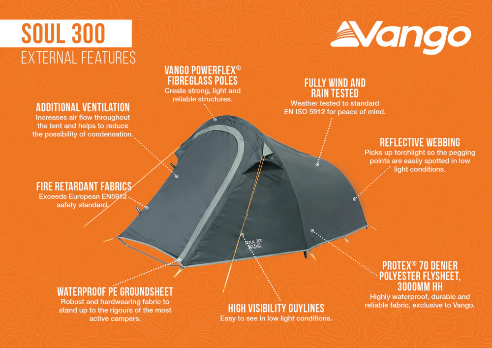 Vango Soul 300 Tent Deep Blue 2025 - Image 5