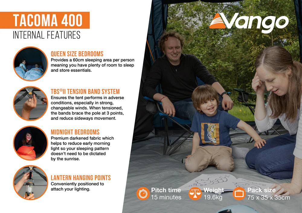 Vango Tacoma 400 Tent Package - Image 9