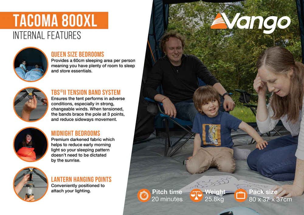 Vango Tacoma 800XL Tent Package - Image 6