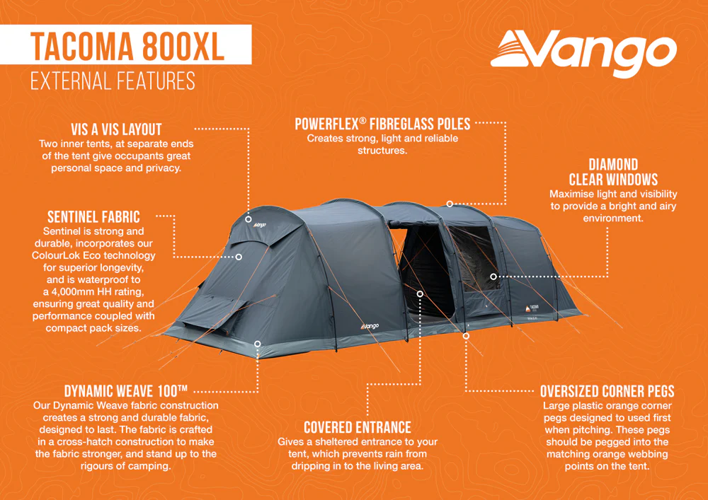 Vango Tacoma 800XL Tent Package - Image 7
