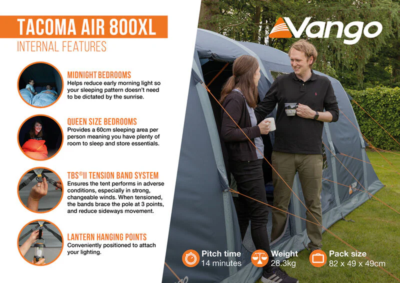 Vango Tacoma Air 800XL Tent - Image 7
