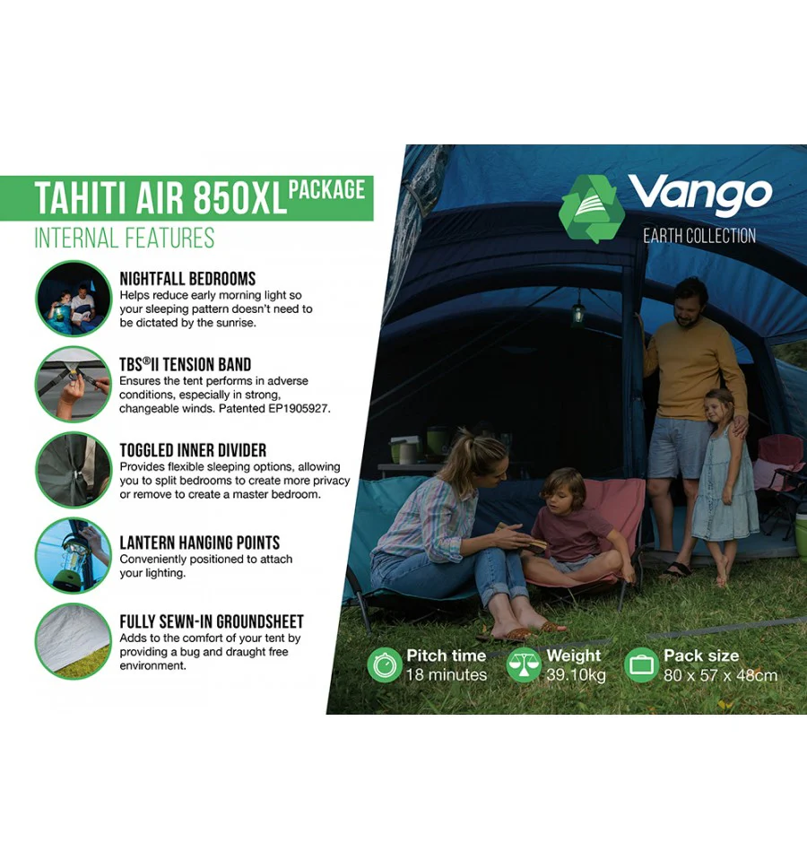 Vango Tahiti 850XL Airbeam Tent  2023 - Image 4