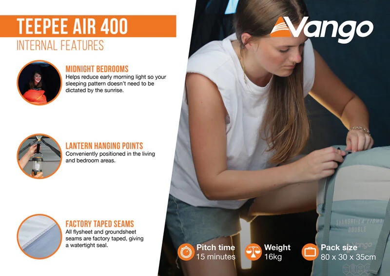 Vango Teepee Air 400 Tent - Image 10