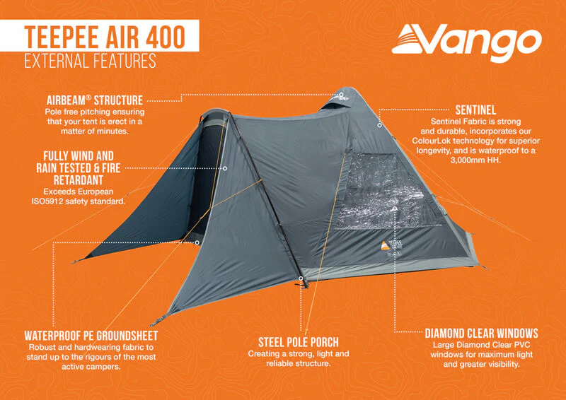 Vango Teepee Air 400 Tent - Image 8