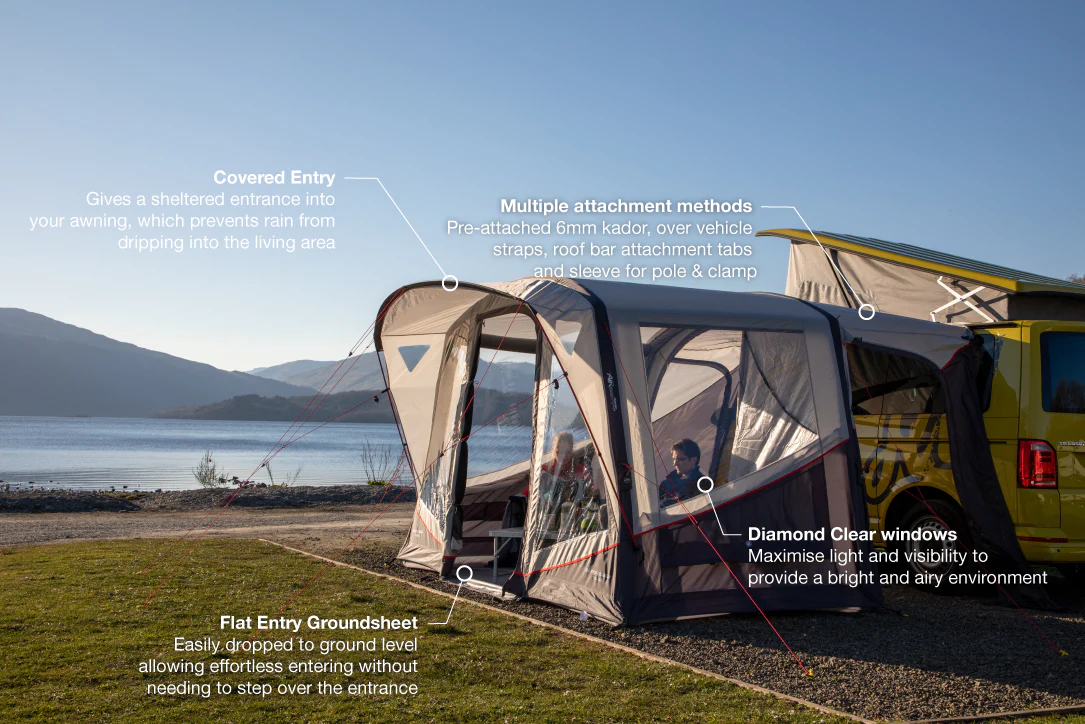 Vango Tolga Air VW Drive Away Awning - Grey - Image 3