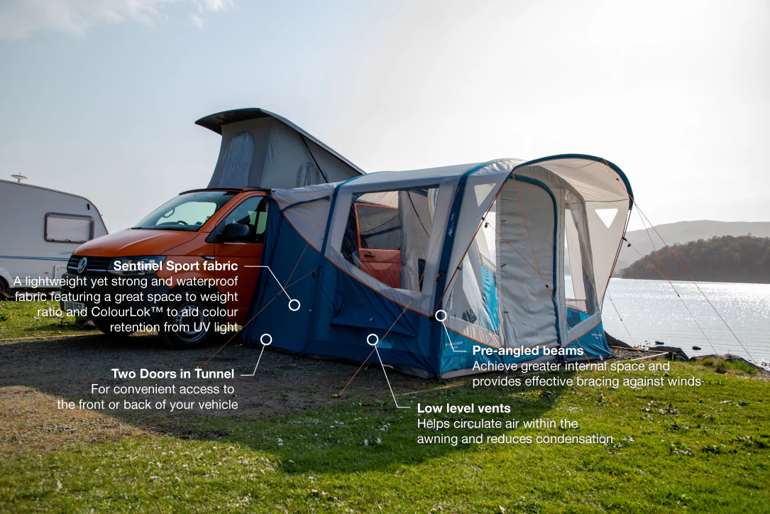 Vango Tolga Air VW Drive Away Awning - Grey - Image 4