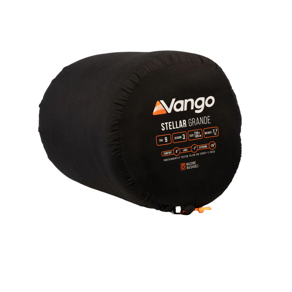 Vango Stellar Grande Sleeping Bag - Black - Image 6